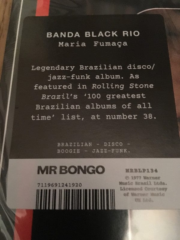 Banda Black Rio - Maria FumaÃ§a (LP, Album, RE) Mr Bongo