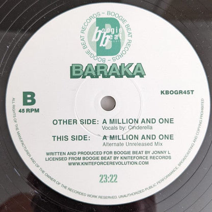 Baraka - A Million And One (12") Kniteforce Records Vinyl