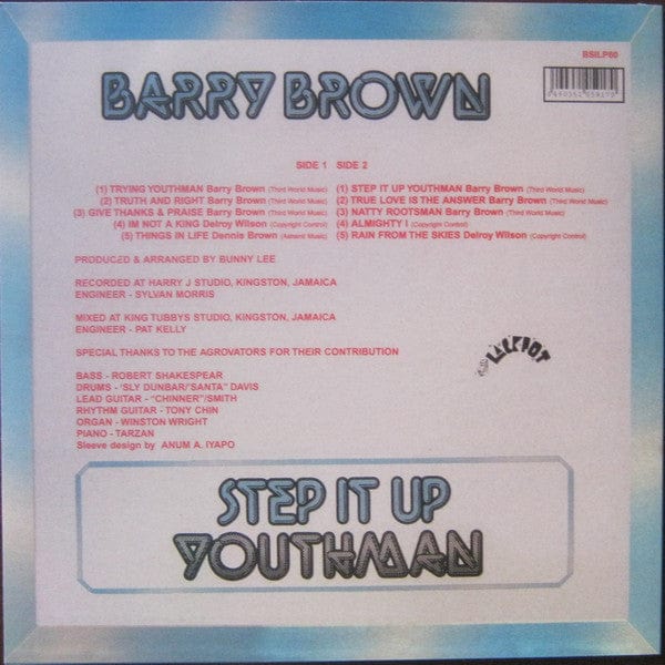 Barry Brown - Step It Up Youthman (LP) Black Solidarity Vinyl 6490351059170