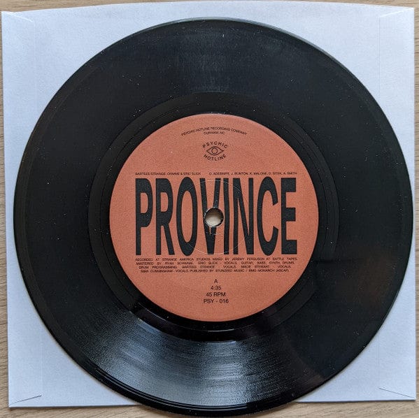 Bartees Strange, Eric Slick, Ohmme (2) / Anjimile - Province / Ever New (7") Psychic Hotline Vinyl