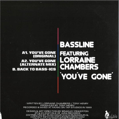 Bassline Lorraine Chambers – You've Gone (12", Isle Of Jura, 2021) Back Cover