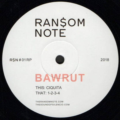 Bawrut - Ciquita / 1-2-3-4 (12") Ransom Note Vinyl