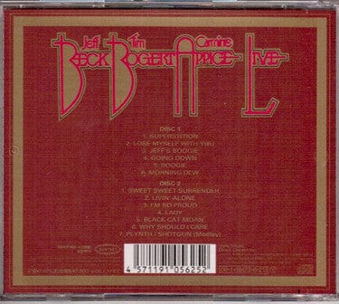 Beck, Bogert & Appice - Beck, Bogert & Appice Live (2xCD) Epic CD 4571191056252