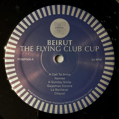 Beirut – The Flying Club Cup (LP, Pompeii Records, 2019) Image 3