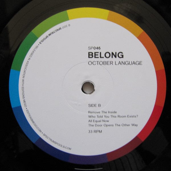 Belong - October Language (LP) Spectrum Spools Vinyl 5050580687813