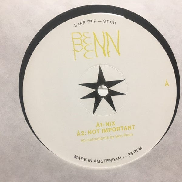 Ben Penn - Very Important E.P. (12") Safe Trip Vinyl
