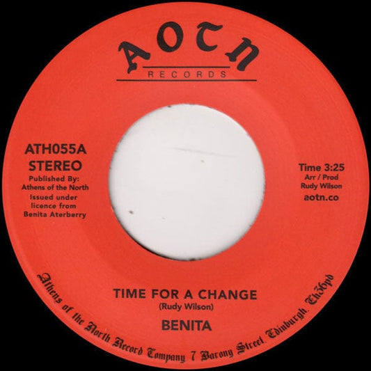 Benita* - Time For A Change (7", RE, RM) Athens Of The North