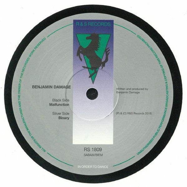 Benjamin Damage - Malfunction (12") R & S Records Vinyl