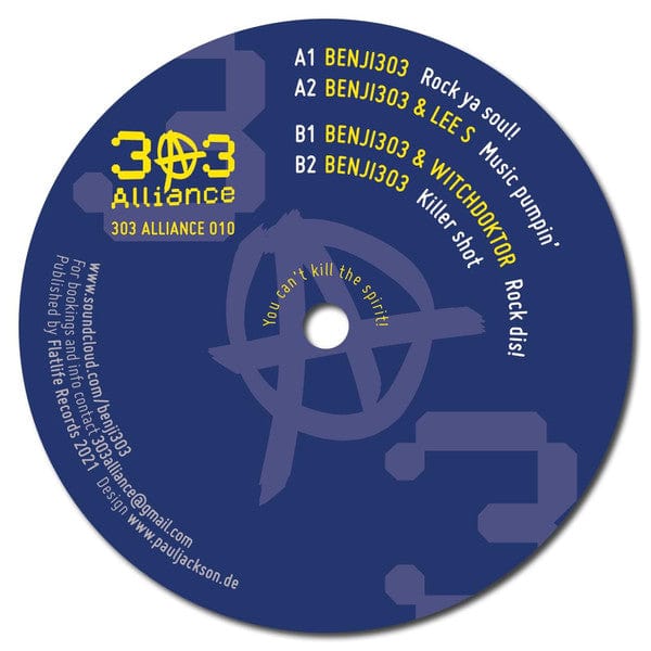 Benji303 / Lee S. / Witchdoktor - 303 Alliance 010 (12") 303 Alliance Vinyl