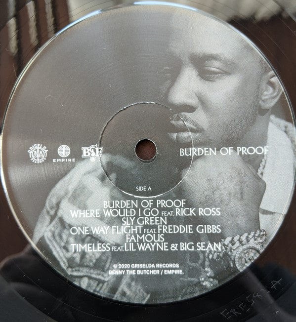 Benny The Butcher* - Burden Of Proof (LP, Album) on Further Records at Further Records