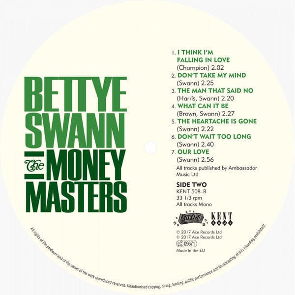 Bettye Swann - The Money Masters (LP, Comp, Mono) Kent Soul