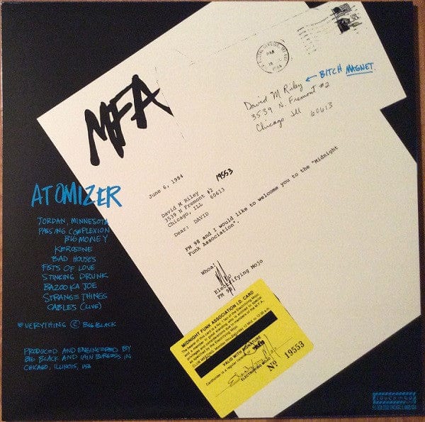 Big Black - Atomizer (LP) Touch And Go Vinyl 036172079315