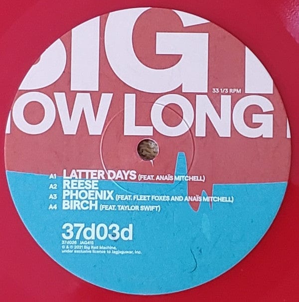 Big Red Machine (2) - How Long Do You Think It's Gonna Last? (2xLP) 37d03d,37d03d,Jagjaguwar Vinyl 656605241517
