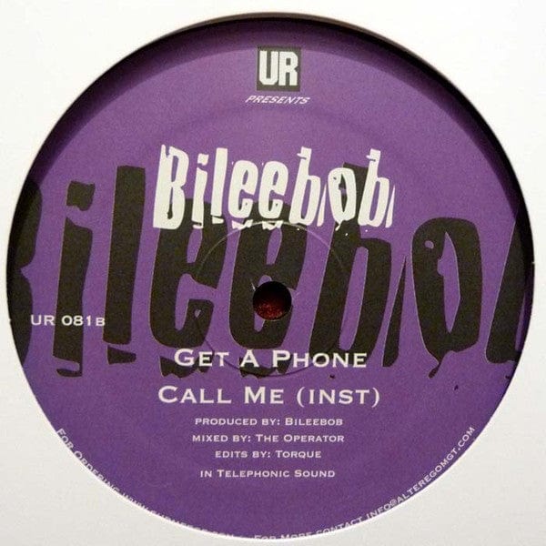 Bileebob - Call Me (12") Underground Resistance Vinyl
