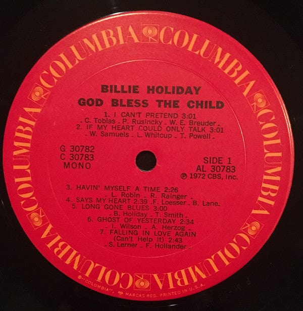 Billie Holiday - God Bless The Child on Columbia,Columbia at Further Records