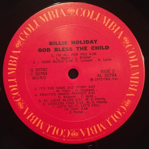 Billie Holiday - God Bless The Child on Columbia,Columbia at Further Records