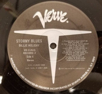 Billie Holiday - Stormy Blues on Verve Records at Further Records