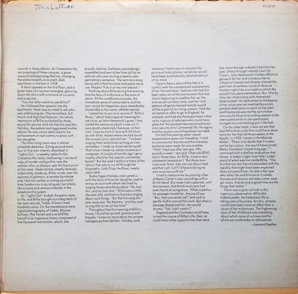 Billie Holiday - The Billie Holiday Story Volume II (2xLP