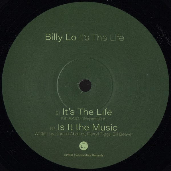 Billy Lo* - It's The Life (12") Cosmocities Records Vinyl
