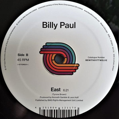 Billy Paul - Let The Dollar Circulate (12") Be With Records Vinyl
