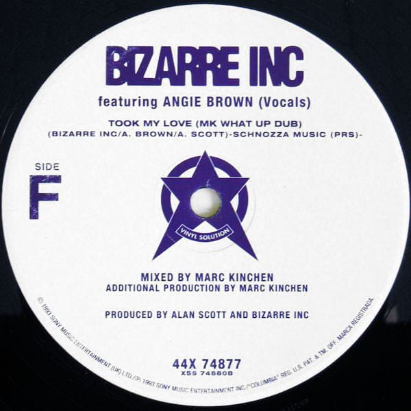 Bizarre Inc - Took My Love (3x12", Single, DJ ) Vinyl Solution, Columbia