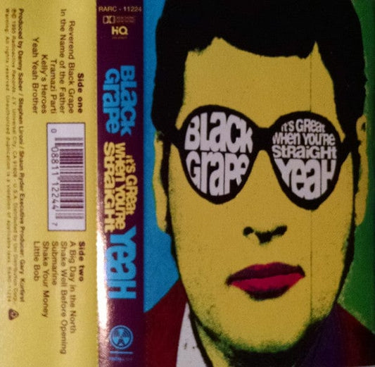 Black Grape - It's Great When You're Straight...Yeah (Cassette) Radioactive Cassette 008811122447