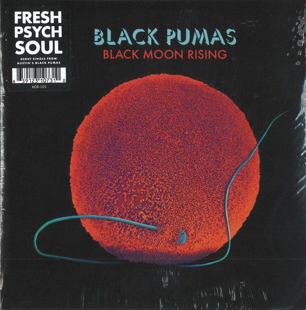 Black Pumas – Black Moon Rising (7", Karma Chief Records, 2018) Front Cover