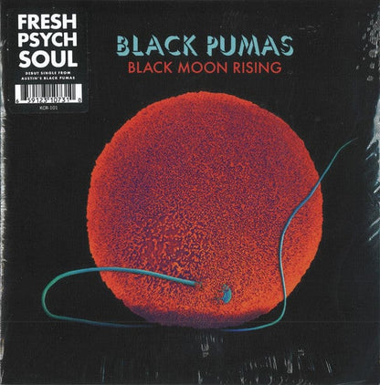 Black Pumas – Black Moon Rising (7", Karma Chief Records, 2018) Front Cover