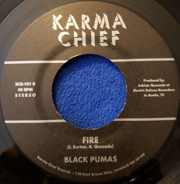Black Pumas – Black Moon Rising (7", Karma Chief Records, 2018) Image 4