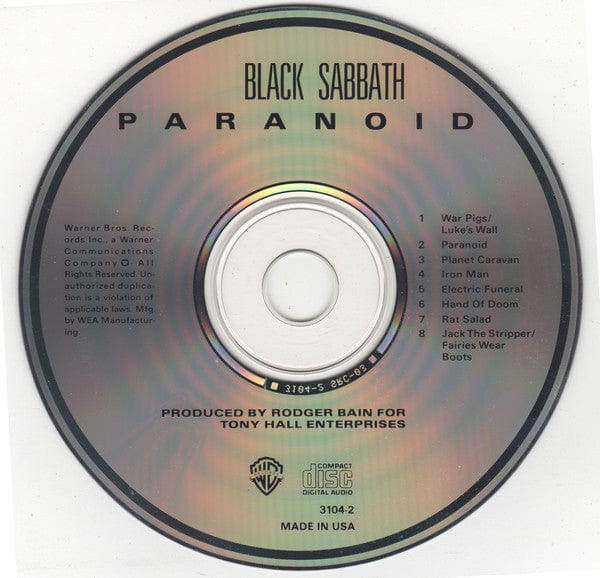 Black Sabbath Paranoid サイン入りCD Black Sabbath Paranoid CD | eBay