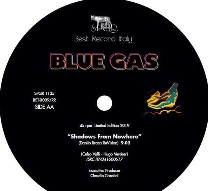 Blue Gas - Shadows From Nowhere (12", Ltd, RE, Blu) S.P.Q.R., Best Record Italy
