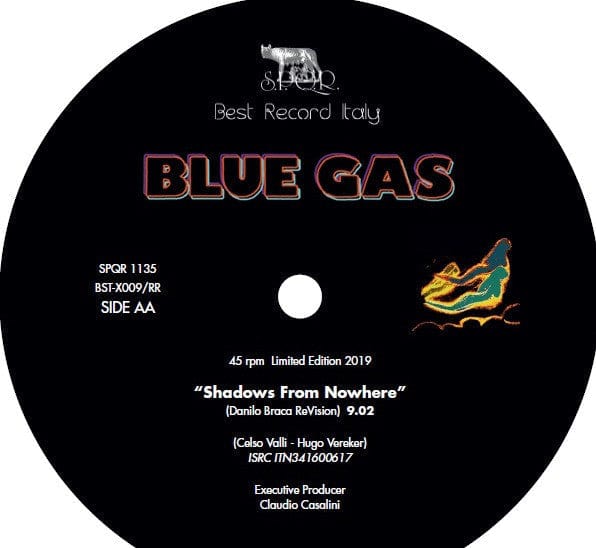 Blue Gas - Shadows From Nowhere (12", Ltd, RE) S.P.Q.R., Best Record Italy