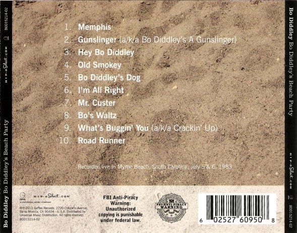 Bo Diddley - Bo Diddley's Beach Party (CD) Hip-O Select CD 602527609508