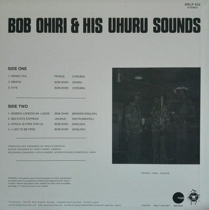 Bob Ohiri & His Uhuru Sounds – Uhuru Aiye (LP, 180 gr, Superfly Records, 2019) Image 3