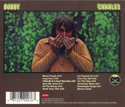 Bobby Charles – Bobby Charles (CD, Rhino Records, 2008) Back Cover