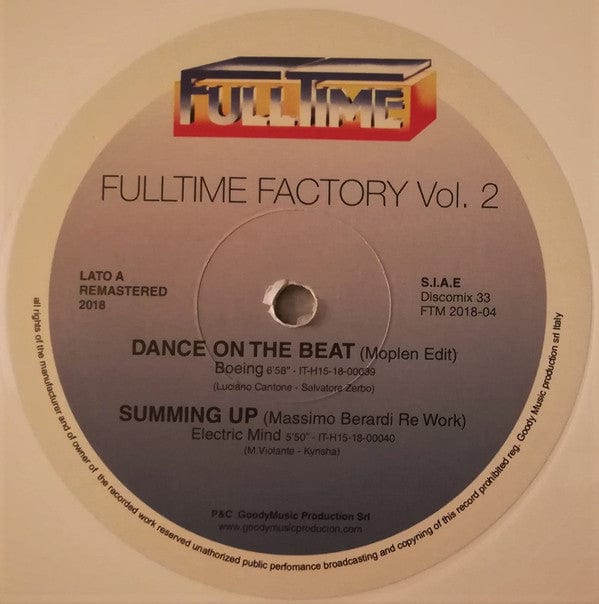 Boeing (2) /  Electric Mind / Maurice McGee / Orlando Johnson - Fulltime Factory Vol. 2 (12") Full Time Records Vinyl