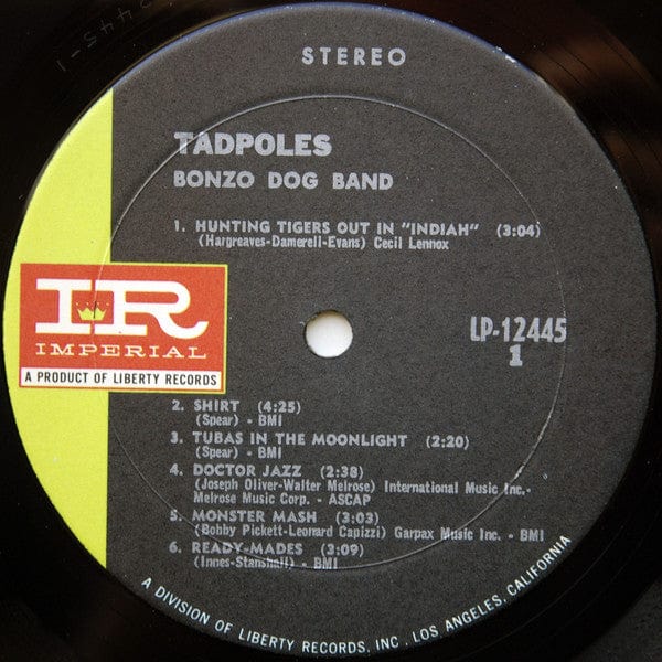 Bonzo Dog Band* - Tadpoles on Imperial at Further Records