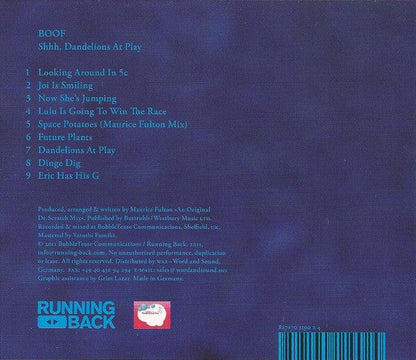 Boof - Shhh, Dandelions At Play (CD) Running Back CD 827170119024