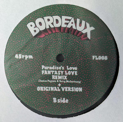 Bordeaux (4) - Paradise's Love Remix (12") Fantasy Love Records Vinyl