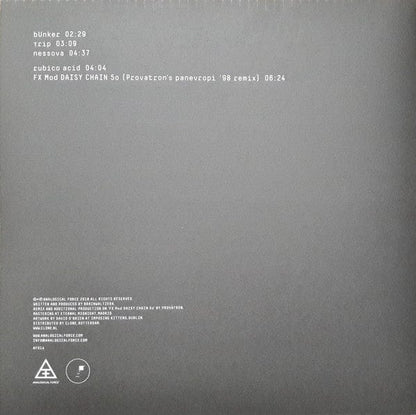 Brainwaltzera - Bunker EP (12") Analogical Force Vinyl