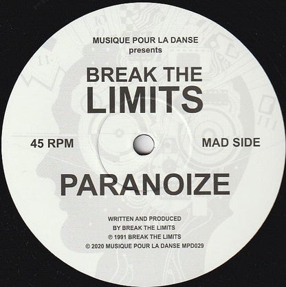 Break The Limits - Paranoize / The Thinker (12") Musique Pour La Danse Vinyl 5414165119685