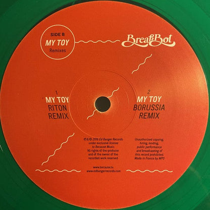 Breakbot - 2good4me / My Toy (Remixes) (12", EP, Gre) Ed Banger Records, Because Music