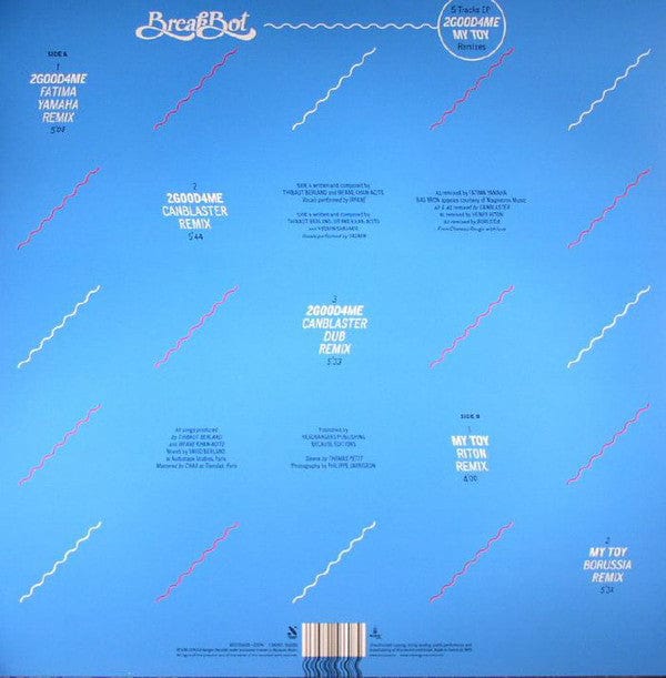 Breakbot - 2good4me / My Toy (Remixes) (12", EP, Gre) Ed Banger Records, Because Music