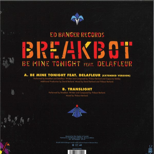 Breakbot - Be Mine Tonight (12", EP, Ltd, Red) on Ed Banger Records, Because Music at Further Records