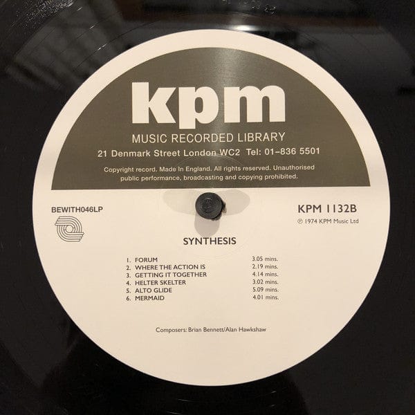 Brian Bennett Alan Hawkshaw – Synthesis (LP, 180g, Be With Records, 2018) Image 4