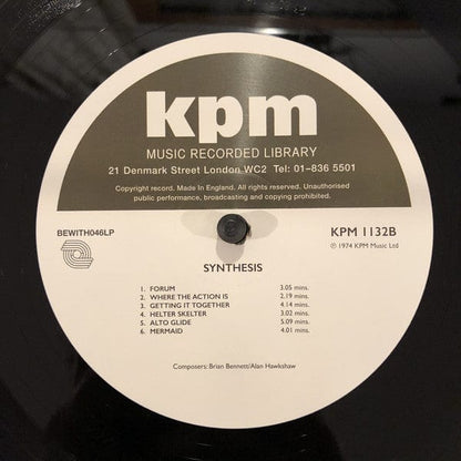 Brian Bennett Alan Hawkshaw – Synthesis (LP, 180g, Be With Records, 2018) Image 4