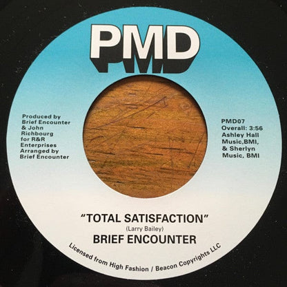 Brief Encounter - Human / Total Satisfaction (7") Pressure Makes Diamonds Vinyl