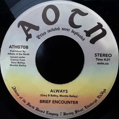 Brief Encounter - Where Will I Go / Always (7") Athens Of The North Vinyl