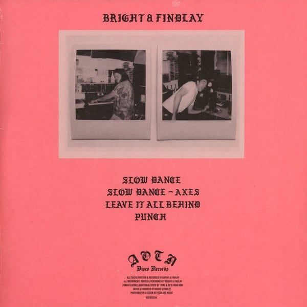Bright* & Findlay* - Slow Dance (12") Athens Of The North Vinyl 5050580753198