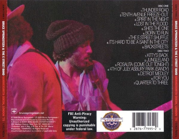 Bruce Springsteen & The E Street Band* - Hammersmith Odeon, London '75 (2xCD) Columbia CD 828767799520